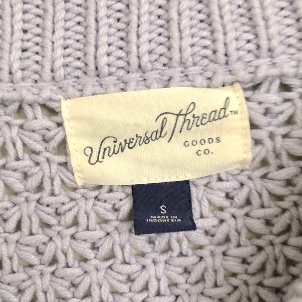 NWOT Universal Threads Knit Sweater in Lavender, Small - Picture 6 of 7